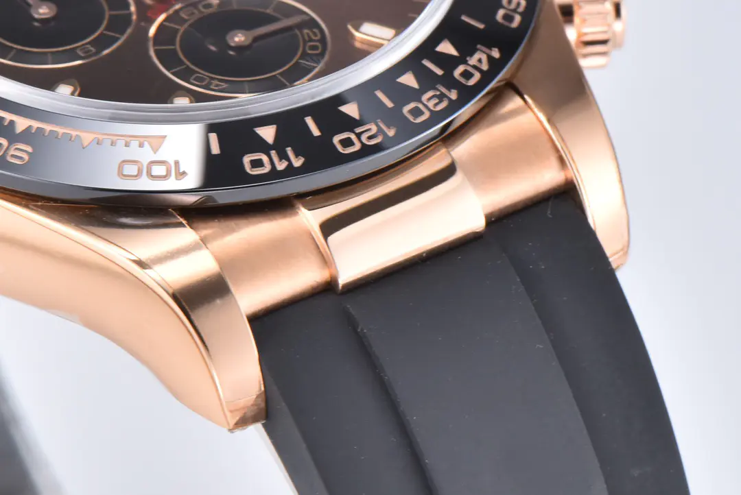 Swiss movement-Rolex Cosmograph Daytona Everose Gold Oysterflex M116515LN-0041 - Image 6