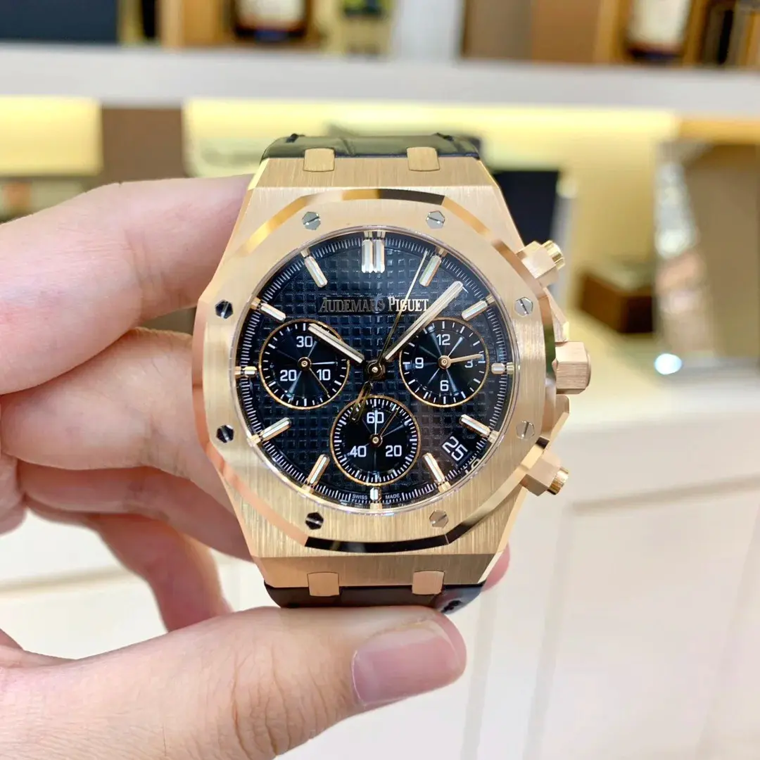 Audemars Piguet Royal Oak Chronograph Rose Gold Black Dial 41mm Ref. 26240OR.OO.D002CR.02 - Image 2