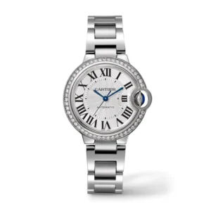 Cartier Ballon Bleu de Cartier Steel Diamond Silver Dial 33mm Ref. W4BB0023