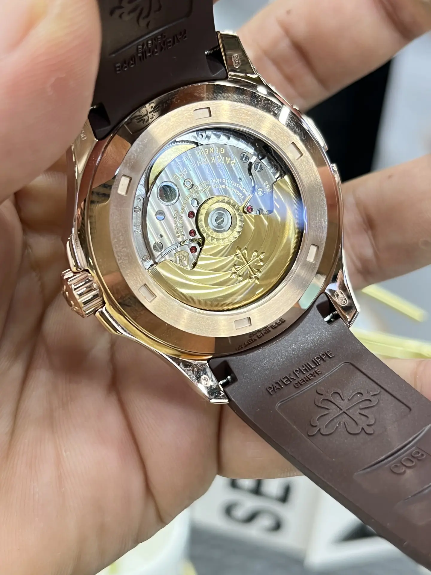 Patek Philippe Aquanaut Brown Embossed Arabic Dial 5164R-001 - Image 6