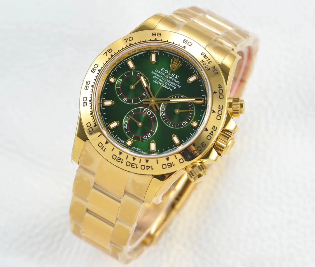 Swiss movement-Rolex Cosmograph Daytona Green Dial Watch 116508-0013 - Image 3
