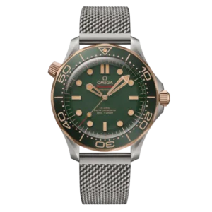 Omega Seamaster Diver 300M Titanium & Bronze Gold Green Dial 42mm Ref. 210.90.42.20.10.001