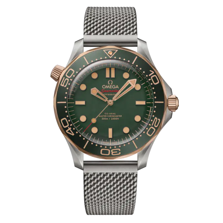 Omega Seamaster Diver 300M Titanium & Bronze Gold Green Dial 42mm Ref. 210.90.42.20.10.001