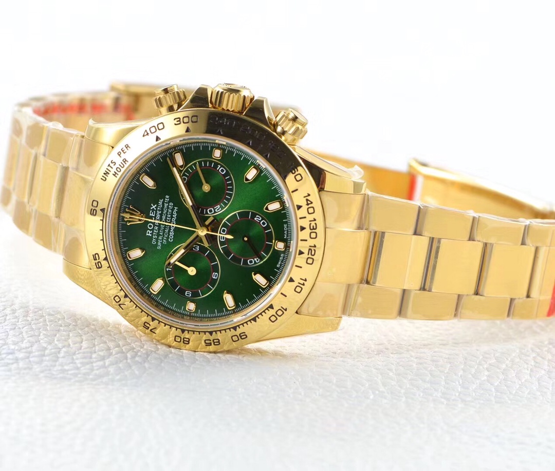 Swiss movement-Rolex Cosmograph Daytona Green Dial Watch 116508-0013 - Image 4