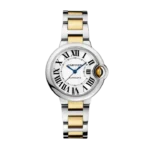 Cartier Ballon Bleu de Steel Silver Dial 33mm Ref. W2BB0029