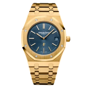 Audemars Piguet Royal Oak "Jumbo" Extra-Thin Yellow Gold Blue Dial 39mm Ref. 15202BA.OO.1240BA.01