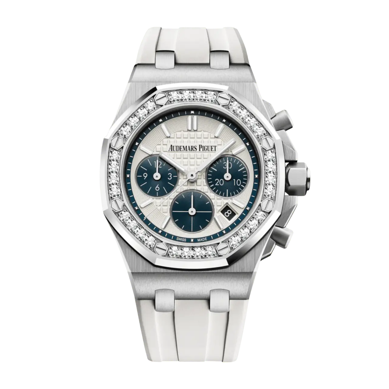 Audemars Piguet Royal Oak Offshore Lady Chronograph Steel Diamond Silver Dial 37mm Ref. 26231ST.ZZ.D010CA.01