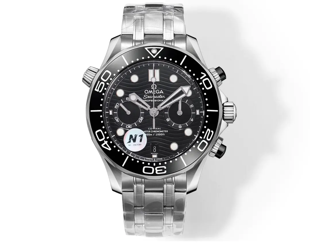 Omega Seamaster Diver 300m Steel Chronograph Black Dial 44mm Ref. 210.30.44.51.01.001 - Image 2