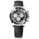 Swiss movement-Rolex Daytona White Gold Steel Dial Oysterflex Strap m126519ln-0002
