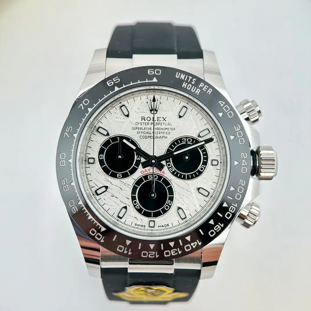 Swiss movement-Rolex Cosmograph Daytona White Gold Meteorite 116519LN-0038 - Image 2