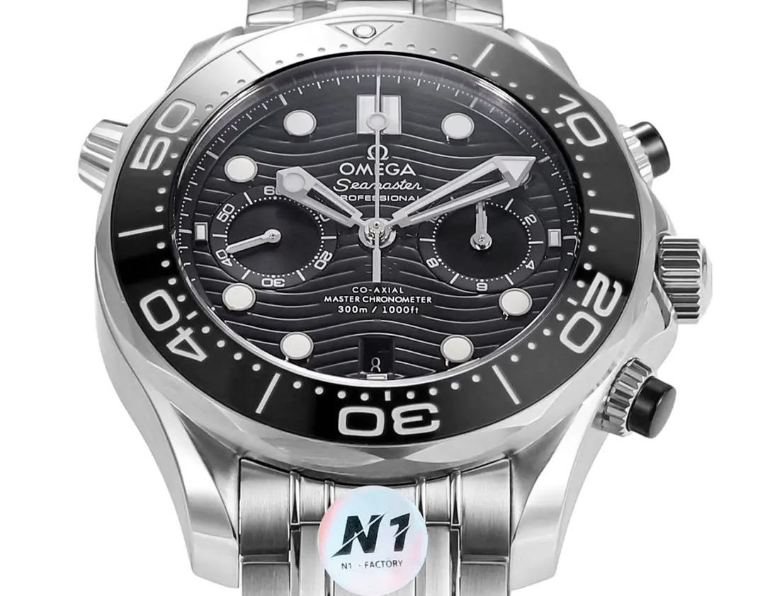 Omega Seamaster Diver 300m Steel Chronograph Black Dial 44mm Ref. 210.30.44.51.01.001 - Image 5