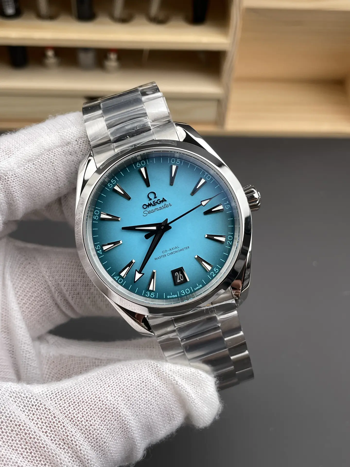 Omega Aqua Terra Steel Turquoise Dial 41mm Ref. 220.10.41.21.03.006 - Image 4