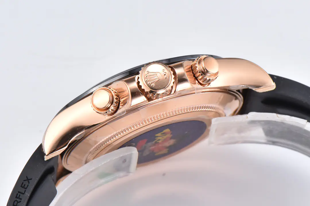 Swiss movement-Rolex Cosmograph Daytona Everose Gold Oysterflex M116515LN-0041 - Image 7