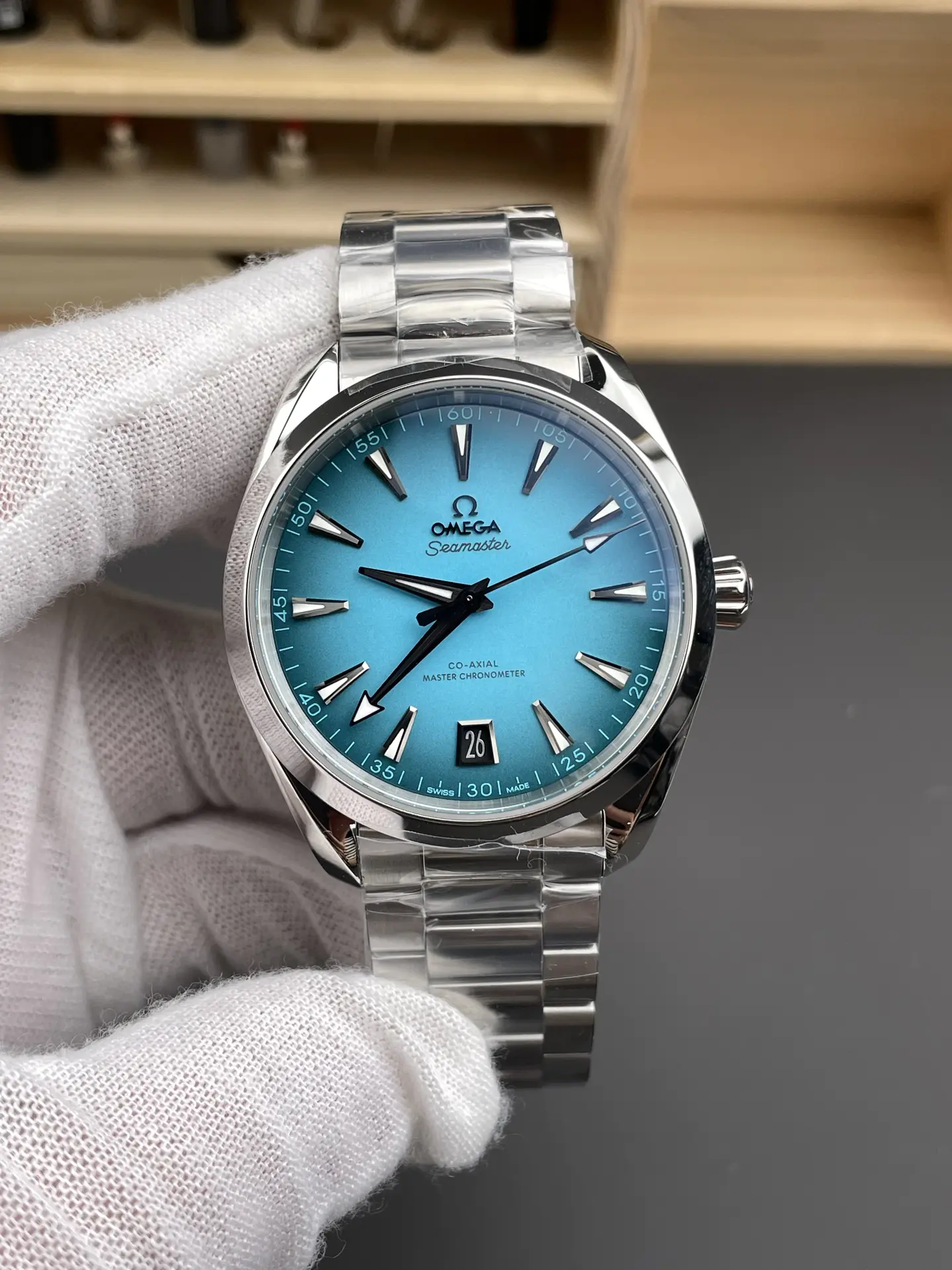Omega Aqua Terra Steel Turquoise Dial 41mm Ref. 220.10.41.21.03.006 - Image 2