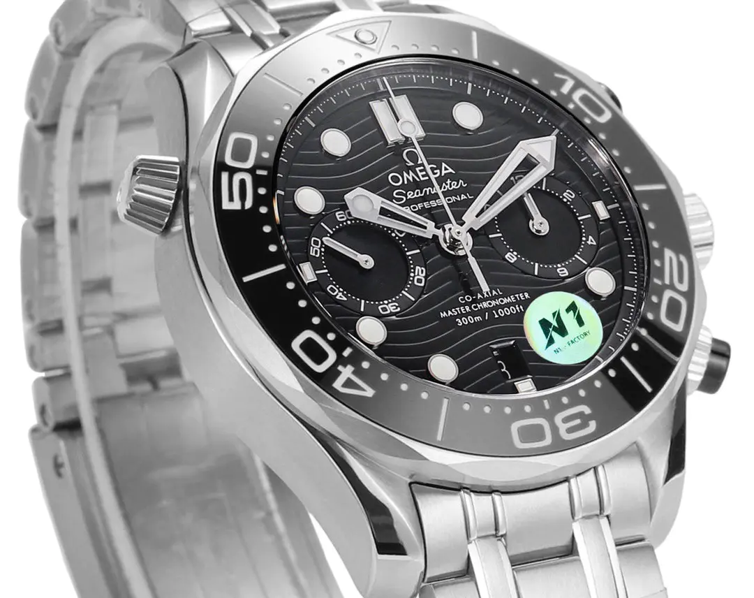 Omega Seamaster Diver 300m Steel Chronograph Black Dial 44mm Ref. 210.30.44.51.01.001 - Image 3