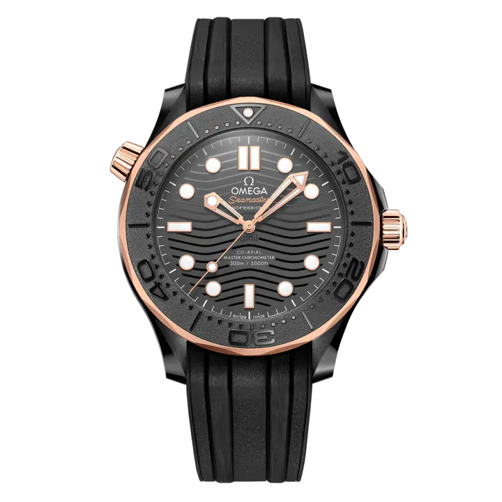 Omega Seamaster Diver 300m Rose Gold & Ceramic Black Dial 43mm Ref. 210.62.44.20.01.001