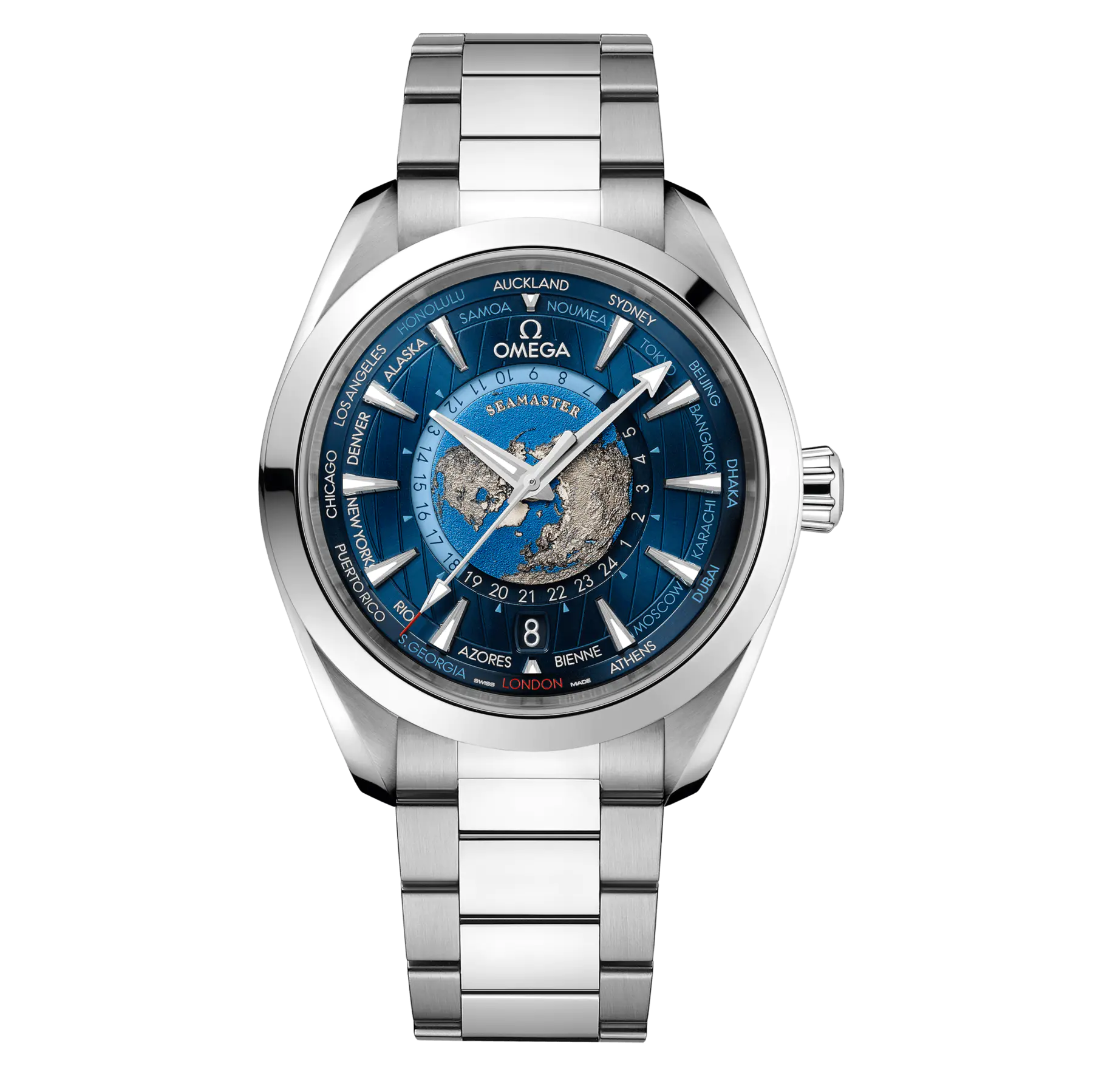 Omega Co-Axial Master Chronometer GMT Worldtimer 43 mm 220.10.43.22.03.001