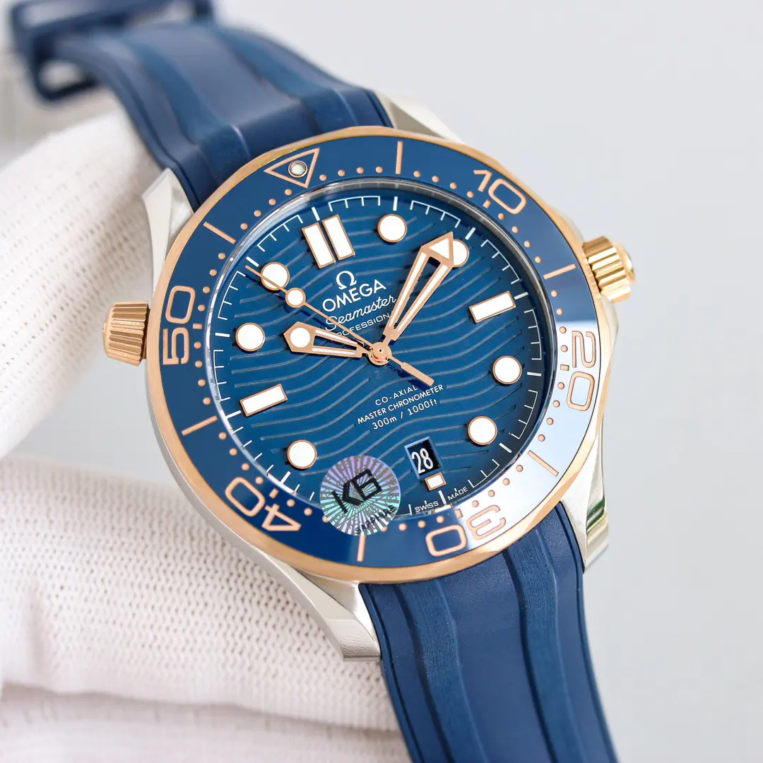 Omega Seamaster Diver 300m Rose Gold & Steel Blue Dial 42mm Ref. 210.22.42.20.03.002 - Image 3