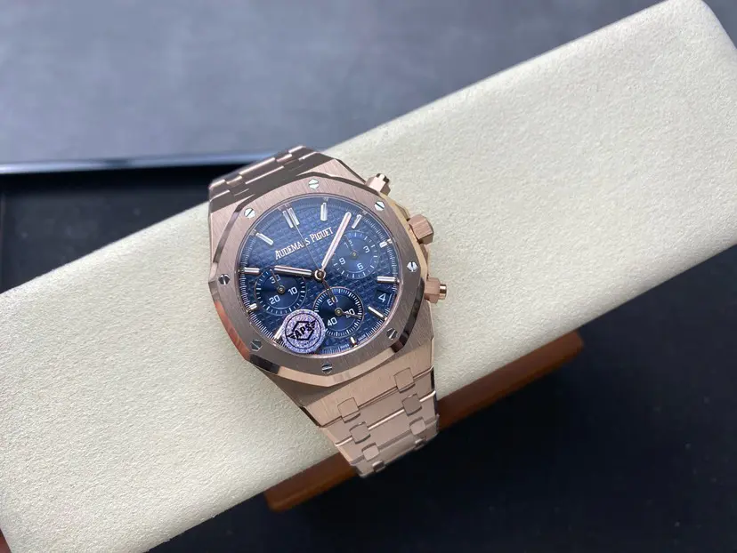 Audemars Piguet Royal Oak Chronograph Rose Gold Blue Dial 41mm Ref. 26240OR.OO.1320OR.05 - Image 5