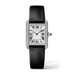 Cartier Tank Must de Cartier Steel Diamond Silver Dial 22mm Ref. W4TA0031