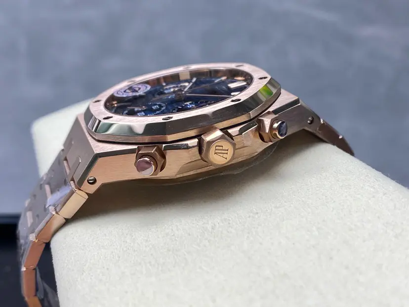 Audemars Piguet Royal Oak Chronograph Rose Gold Blue Dial 41mm Ref. 26240OR.OO.1320OR.05 - Image 7