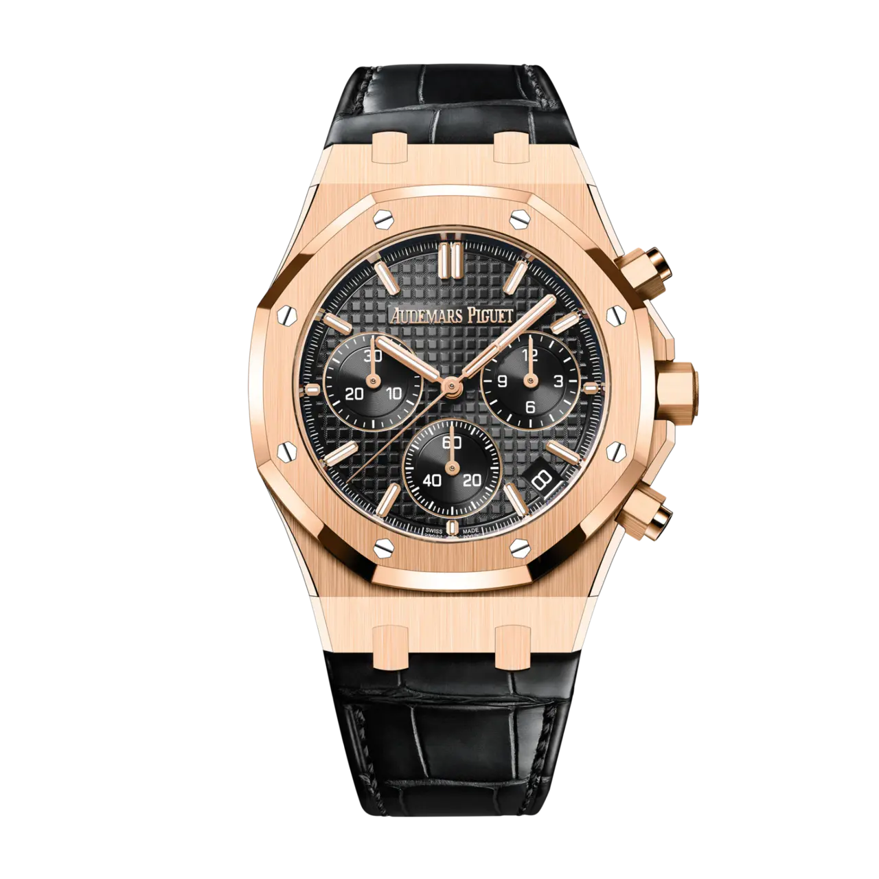 Audemars Piguet Royal Oak Chronograph Rose Gold Black Dial 41mm Ref. 26240OR.OO.D002CR.02