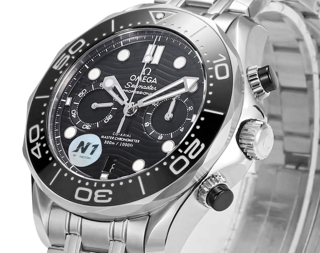 Omega Seamaster Diver 300m Steel Chronograph Black Dial 44mm Ref. 210.30.44.51.01.001 - Image 4