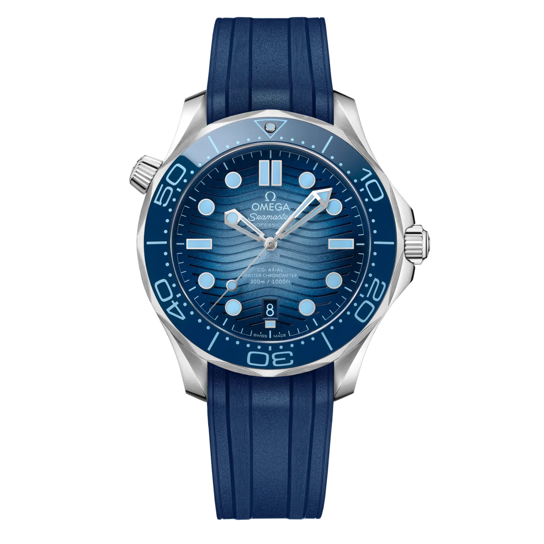 Omega Seamaster Diver 300m Steel Summer Blue Dial 42mm Ref. 210.32.42.20.03.002