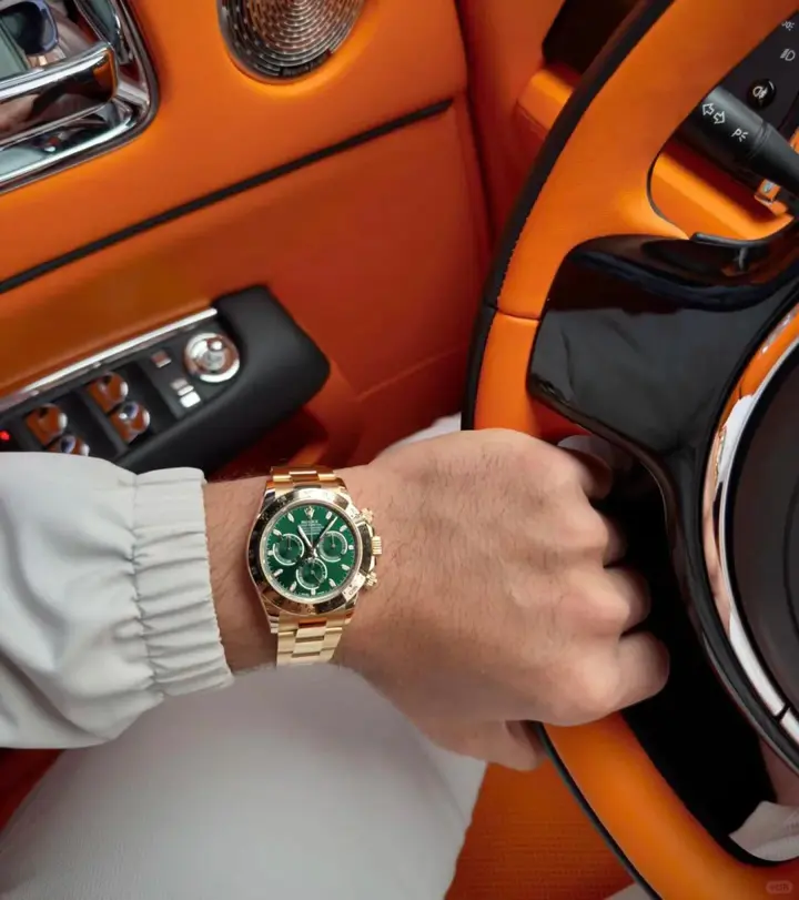 Swiss movement-Rolex Cosmograph Daytona Green Dial Watch 116508-0013 - Image 11