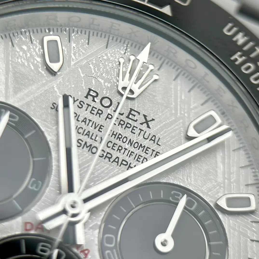 Swiss movement-Rolex Cosmograph Daytona White Gold Meteorite 116519LN-0038 - Image 8