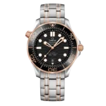 Omega Seamaster Diver 300m Rose Gold & Steel Black Dial 42mm Ref. 210.20.42.20.01.001