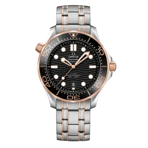Omega Seamaster Diver 300m Rose Gold & Steel Black Dial 42mm Ref. 210.20.42.20.01.001