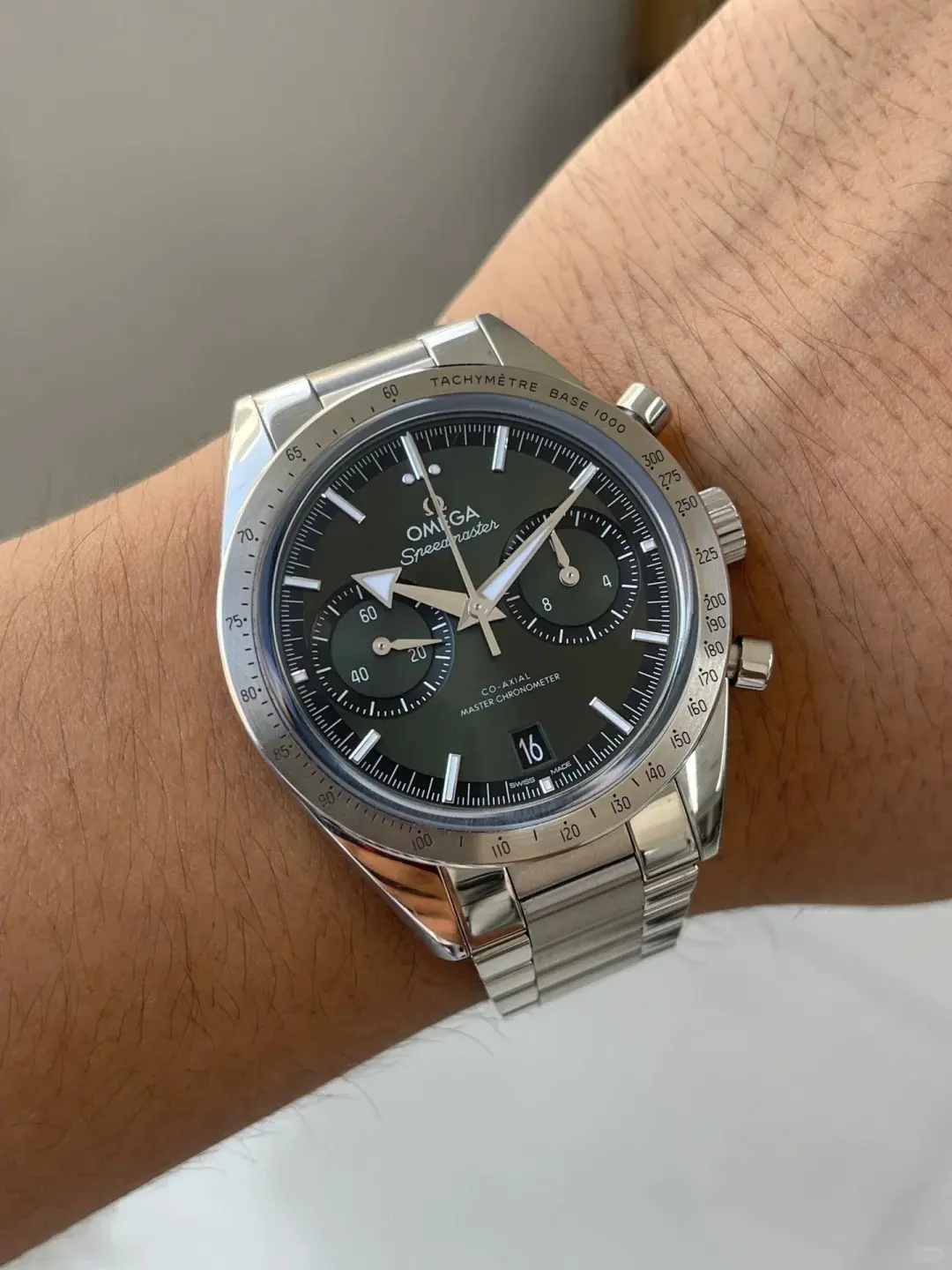 Omega Speedmaster '57 Chronograph Steel Green Dial 40mm Ref. 332.10.41.51.10.001 - Image 7
