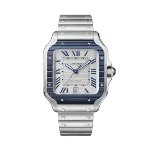 CARTIER SANTOS Blue PVD Bezel 39.8mm WSSA0047