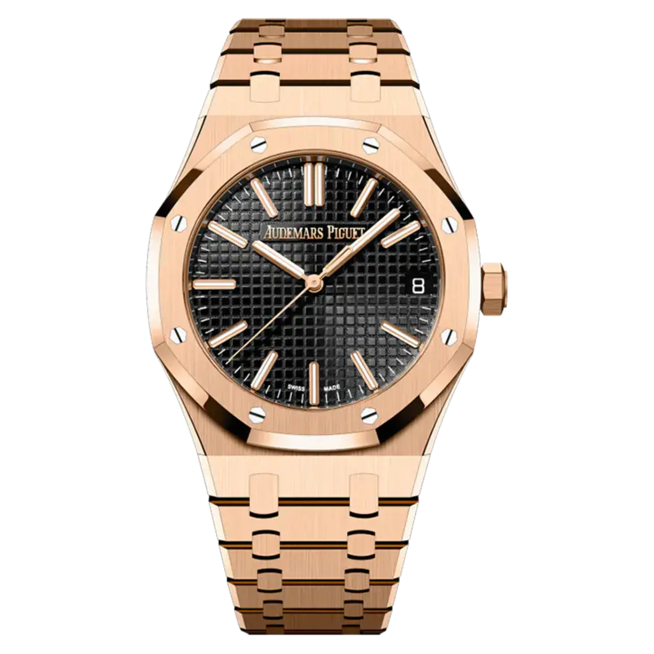 Audemars Piguet Royal Oak Selfwinding Rose Gold Black Dial 41mm Ref. 15510OR.OO.1320OR.04