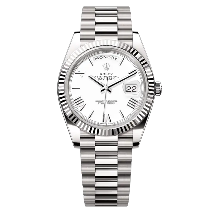 Rolex Day-Date 40MM White Roman Dial 228239-0046