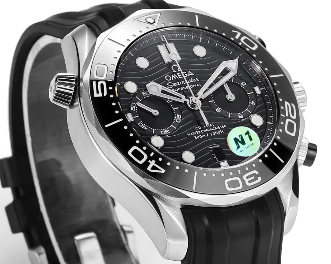 Omega Seamaster Diver 300m Chronograph Steel Black Dial 44mm Ref. 210.32.44.51.01.001 - Image 4