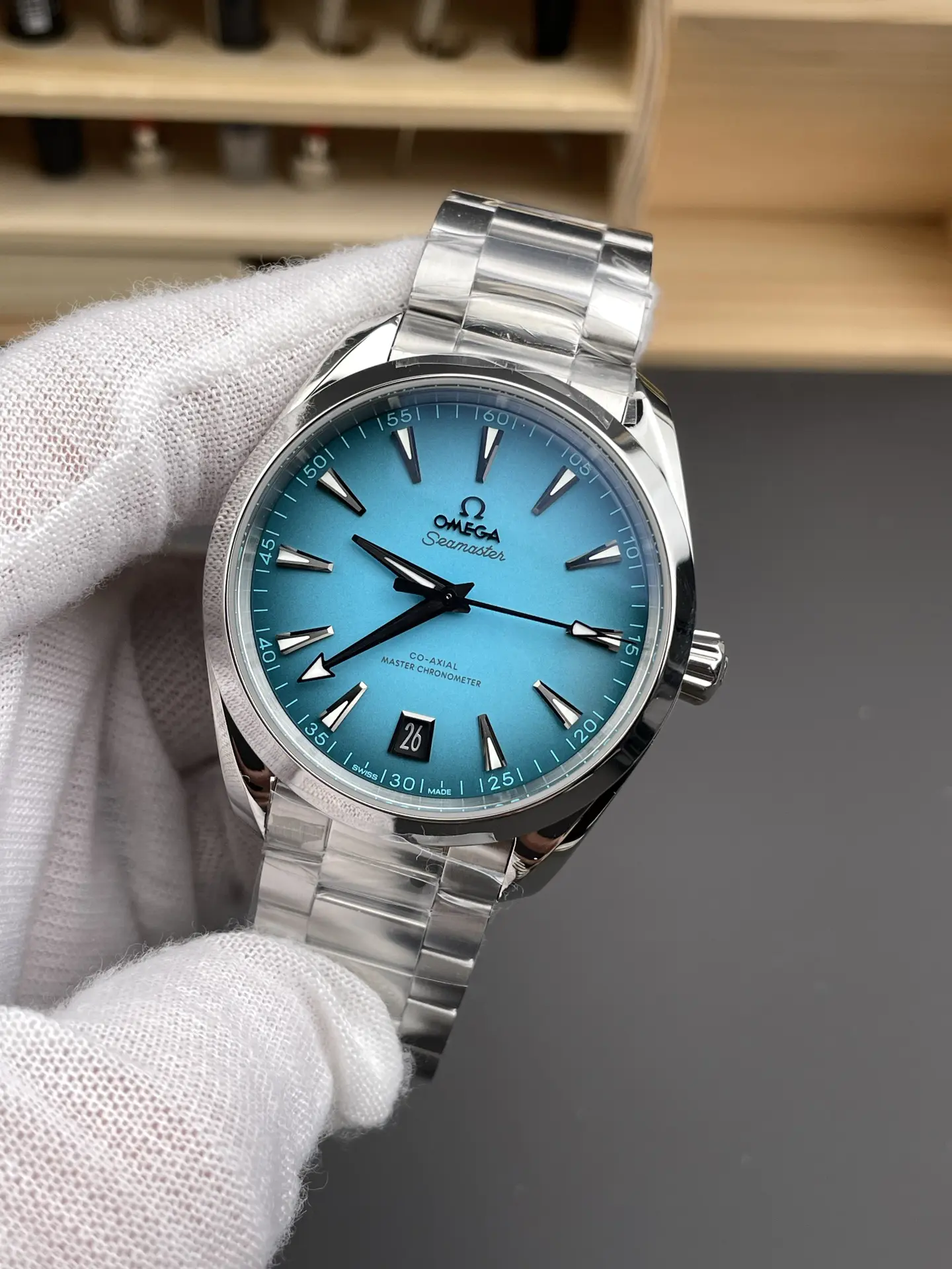 Omega Aqua Terra Steel Turquoise Dial 41mm Ref. 220.10.41.21.03.006 - Image 3