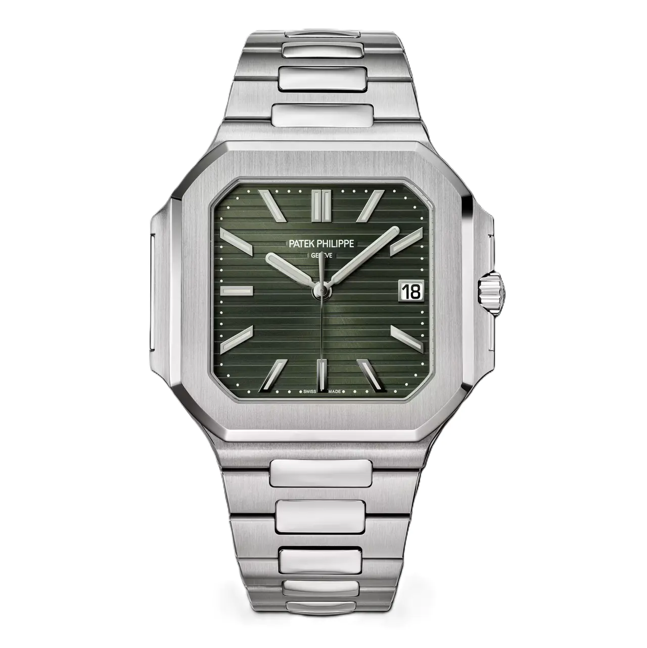 Patek Philippe Cubitus 45mm Green Dial Stainless Steel Bracelet 5821/1A