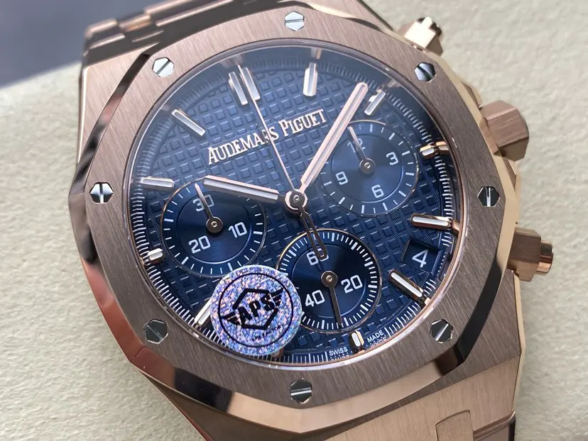 Audemars Piguet Royal Oak Chronograph Rose Gold Blue Dial 41mm Ref. 26240OR.OO.1320OR.05 - Image 3