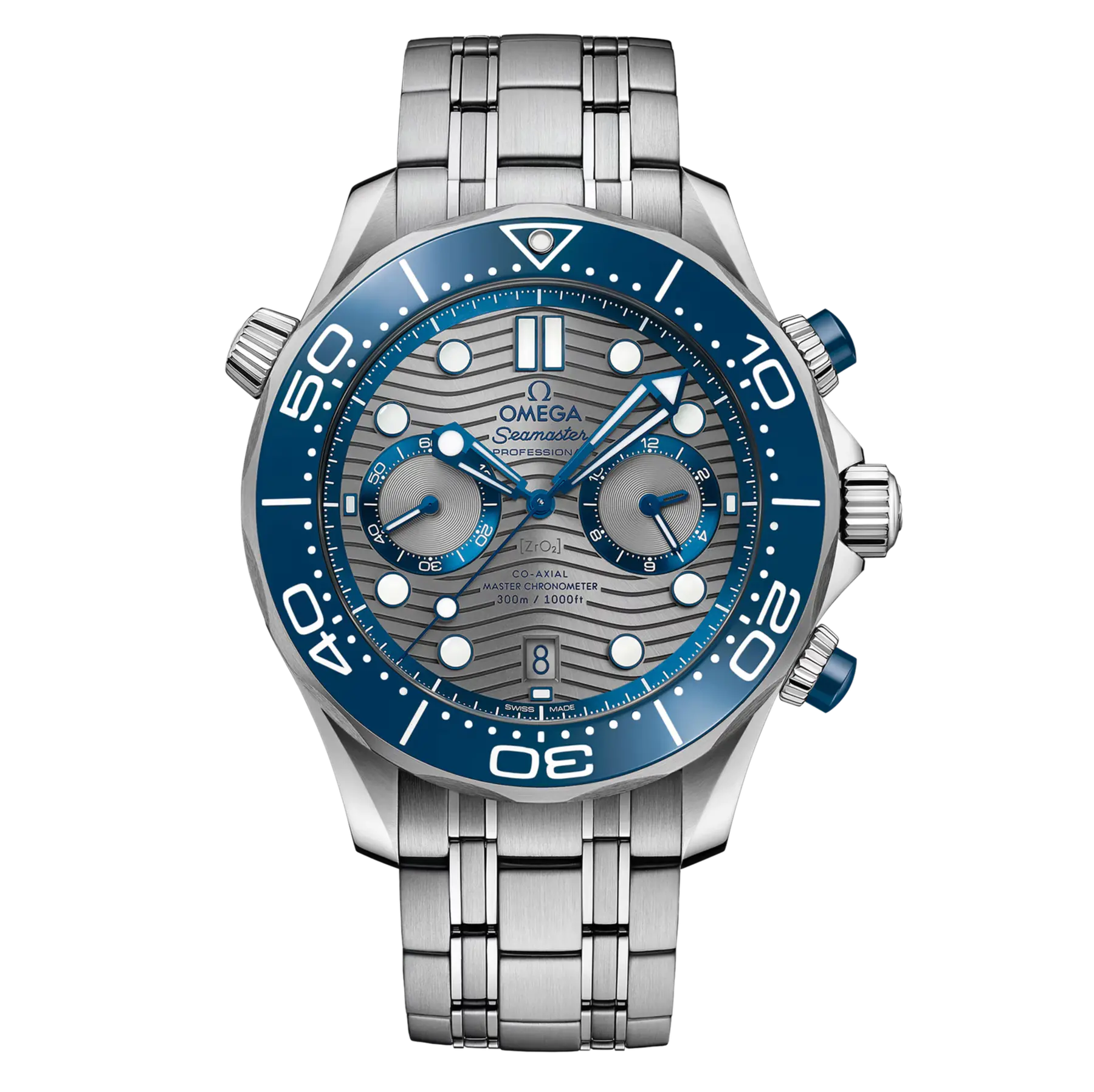 Omega Seamaster Diver 300M Chronograph Steel Grey Dial 44mm Ref. 210.30.44.51.06.001