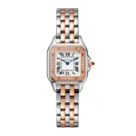 Cartier Panthère de Cartier Rose Gold & Steel Diamond White Dial