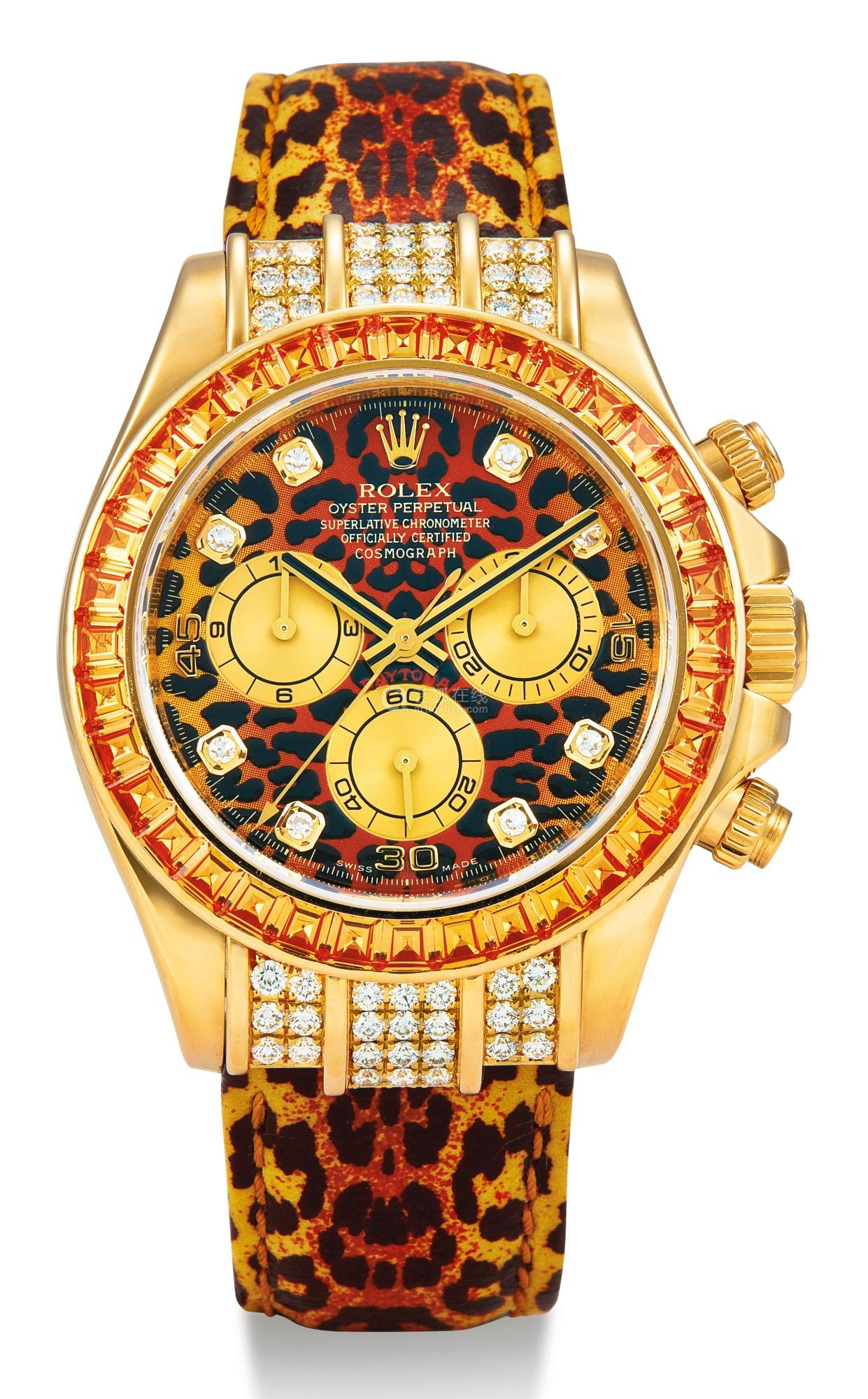 Rolex Cosmograph Daytona wristwatch, 40mm, 18K yellow gold material, Model: 116598 SACO